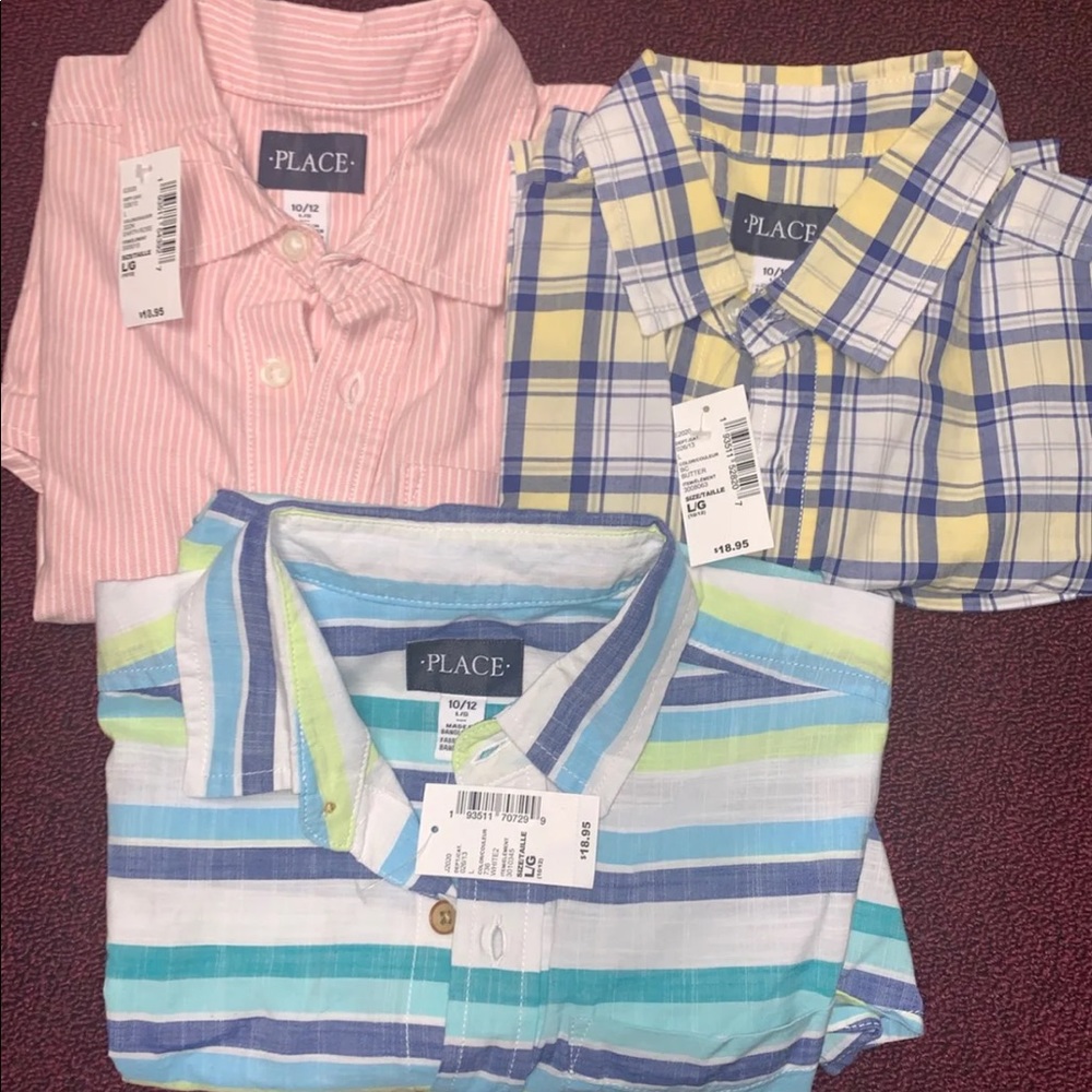 Button up boy shirts